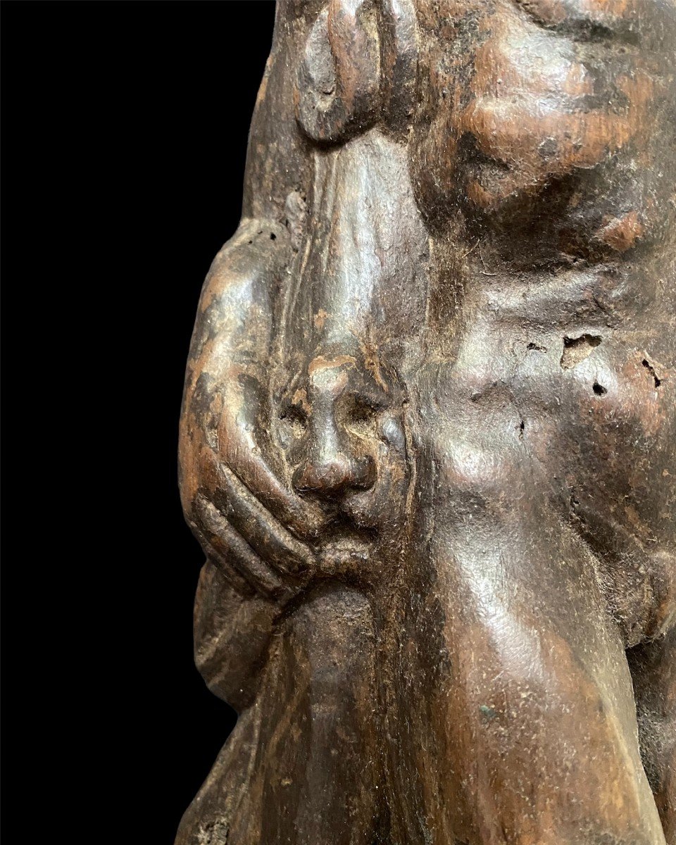 Deux Figures Impressionnantes Debout Sur Des Monstres, XVIe Siècle-photo-2