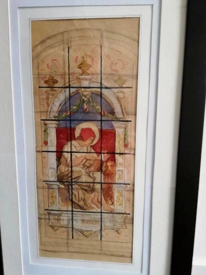 Conception De Fenêtre d'église, Religieux, Vitrail-saint Marc-photo-3