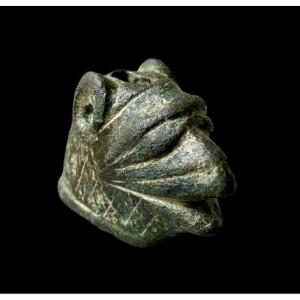 Medieval Bronze Dagger Gryphon Head Pommel 12th Century Ad