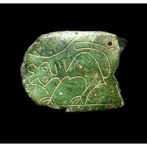 A Medieval Buckle With A Lioness Or Feline Beast, Circa 12th-13th Century Ad Or Before