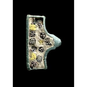 Monture Romaine en Bronze Emaillé Millefiori IIe Siècle Après JC