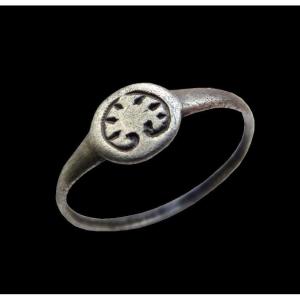 A Medieval Silver Ring With The Tree Of Life, 13th-14th Century