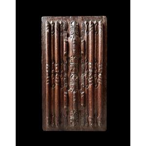 Panneau Renaissance à Motifs Géométriques et Stylisés, XVIe Siècle