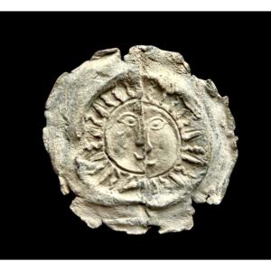 Insigne De Pèlerinage Médiéval Soleil En Rayonnant, Vers 1400