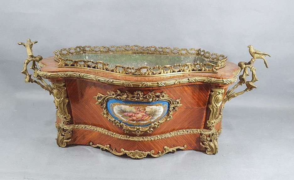  Important Planter Napoleon III Period, Sévres Porcelain, 19th Century-photo-6