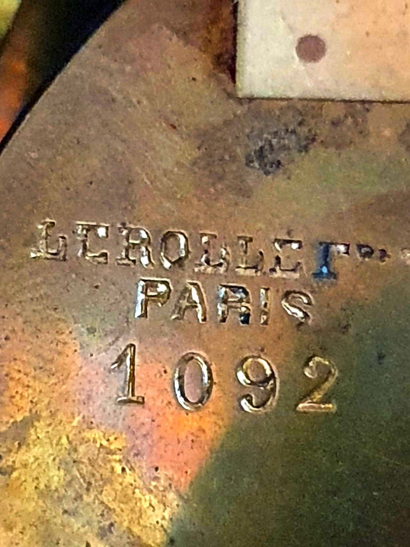 Important Lerollé Fréres Clock With Saint Michael Archangel, Putti Napoleon III Period 19th-photo-4