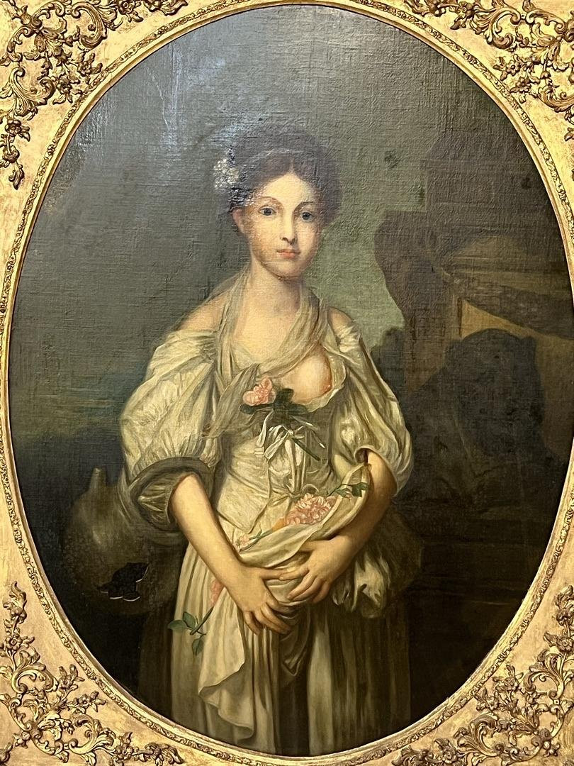 École française d’après Jean-Baptiste Greuze, La Cruche cassée, huile sur toile, France, XIXeme-photo-4