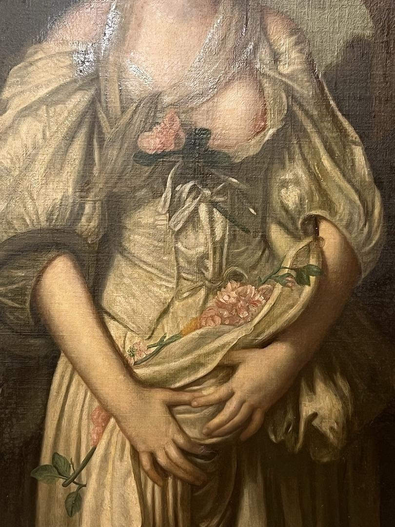 École française d’après Jean-Baptiste Greuze, La Cruche cassée, huile sur toile, France, XIXeme-photo-2