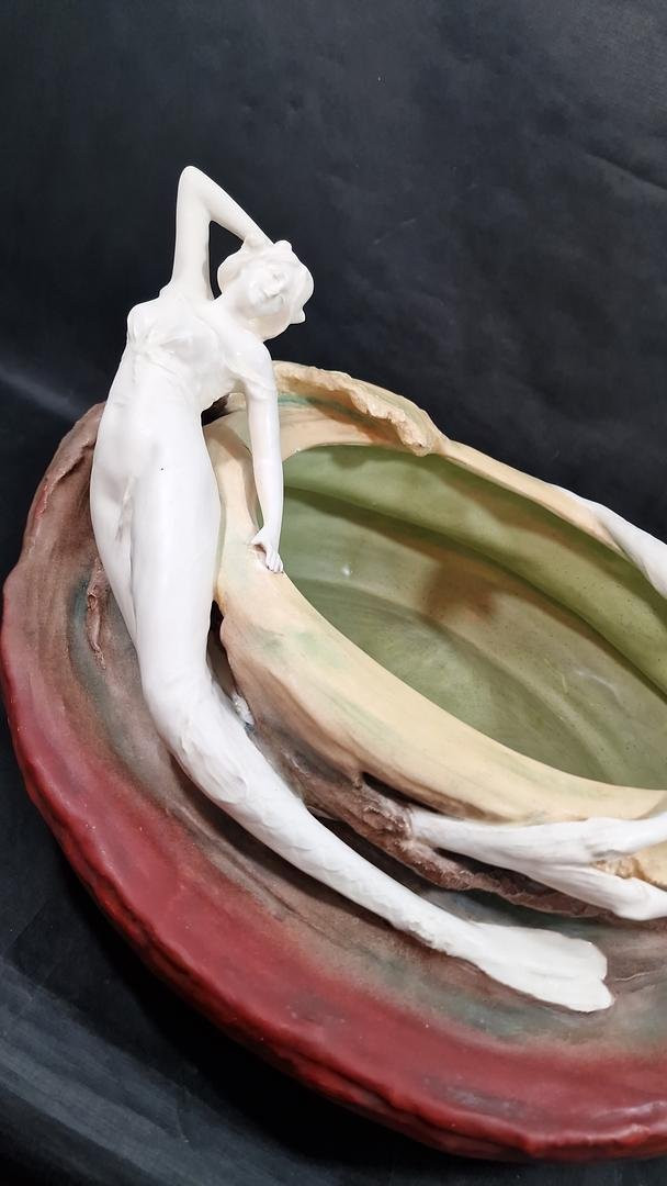 Art Nouveau Plantertheodor Schoop, Manufactured By Bernard Bloch, Bohemia, Circa 1900-photo-4