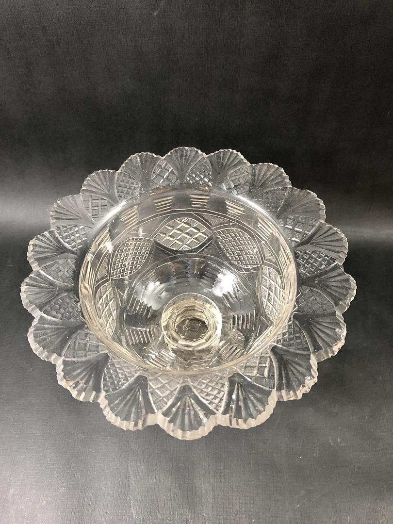 Pair Of Covered Cut Crystal Fruit Bowls – England, Victorian Period, 19th Century-photo-4