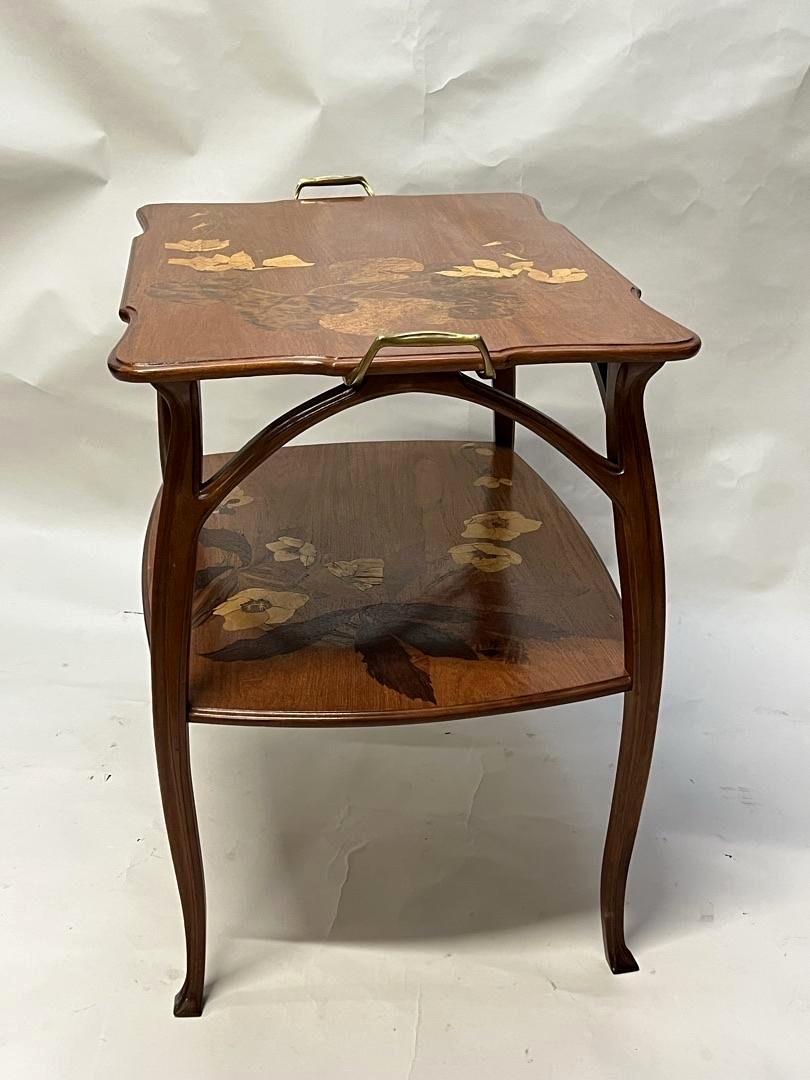 Table de Salon Art Nouveau à Deux Plateaux – Camille Gauthier-Poinsignon à Nancy, v. 1910-photo-2