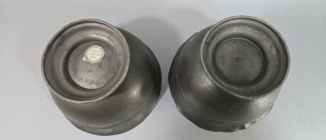 Pair Of Engraved Pewter Shaving Bowls, Horse Guards - Whitehall, Crown, George III (1760–1820)-photo-4