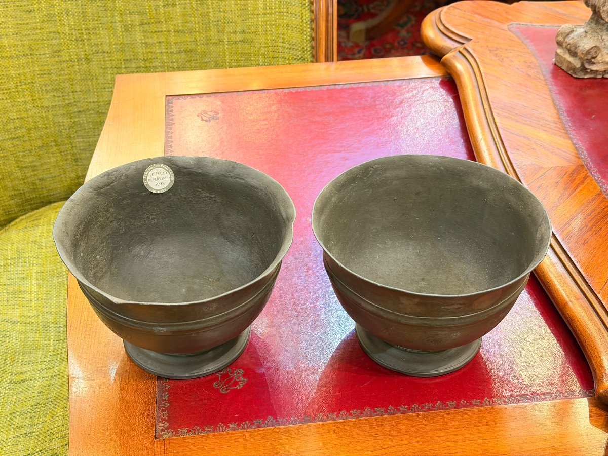 Pair Of Engraved Pewter Shaving Bowls, Horse Guards - Whitehall, Crown, George III (1760–1820)-photo-6