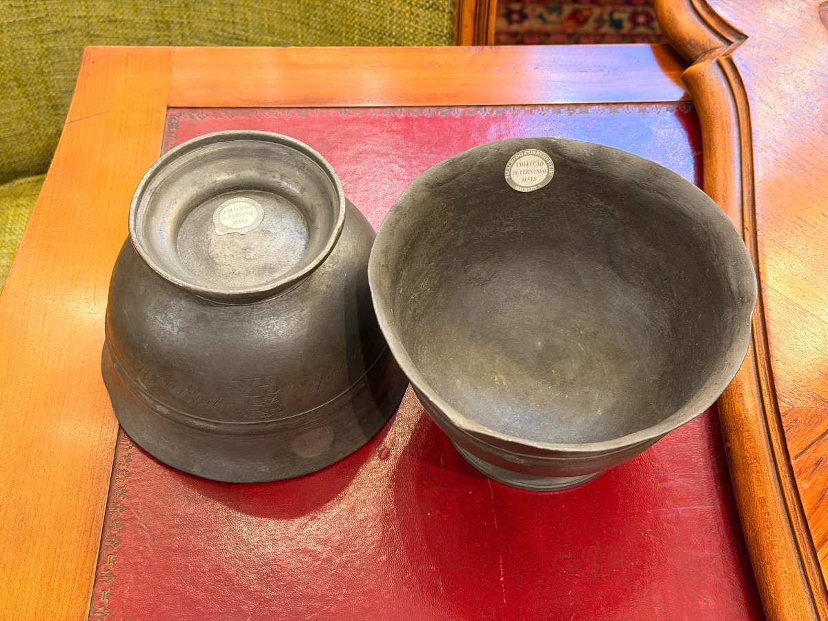 Pair Of Engraved Pewter Shaving Bowls, Horse Guards - Whitehall, Crown, George III (1760–1820)-photo-7