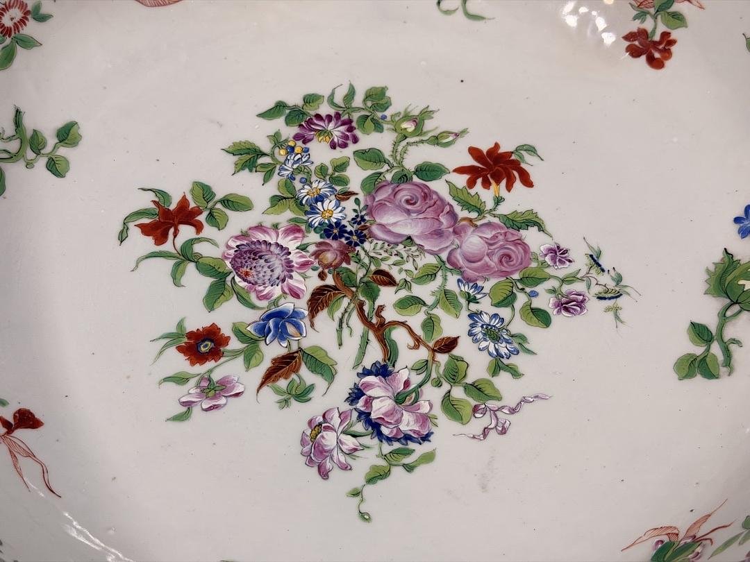 Daoguang Period (1820–1850) Large Chinese Porcelain Punch Bowl, Famille Rose -photo-3