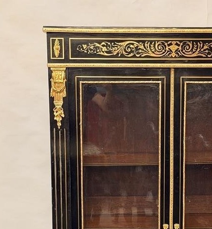 Napoleon III Boulle Marquetry Display Cabinet-bookcase, France, 19th Century-photo-3