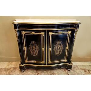 Charles-guillaume Diehl 1811 - 1885 Furniture With Support Height, Napoleon III Period Signed