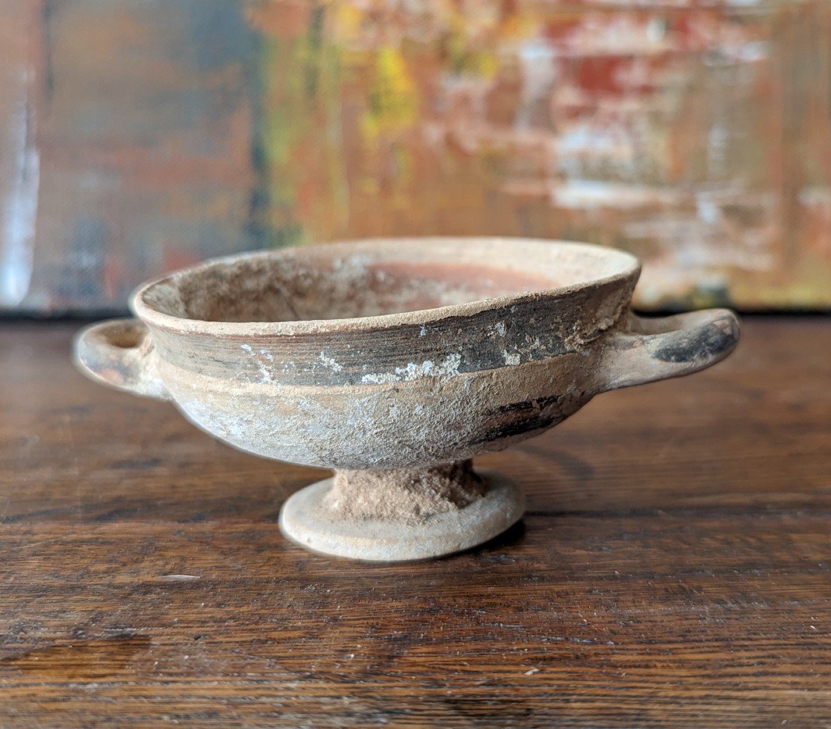 Kylix En Terre Cuite Grec VII-VIe siècle avant notre ère -photo-2