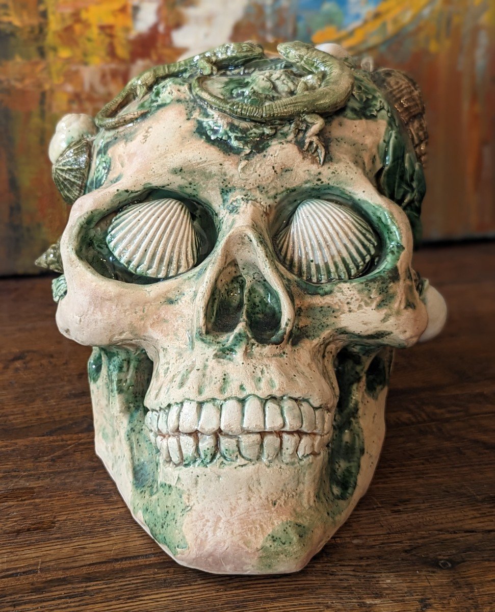 Ceramic Skull Vanity By Gisèle Garric-photo-2