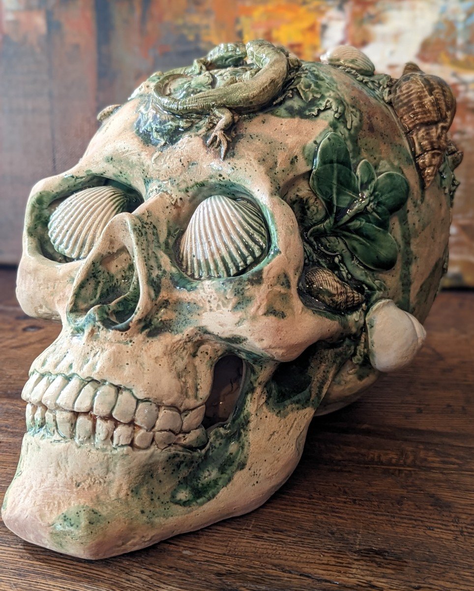 Ceramic Skull Vanity By Gisèle Garric-photo-3