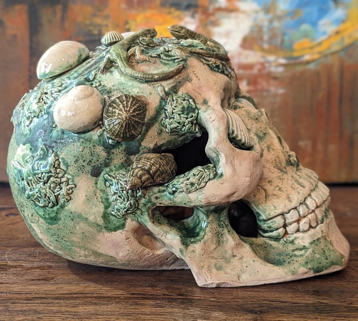 Ceramic Skull Vanity By Gisèle Garric-photo-4