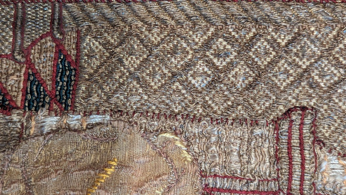 Liturgical Chaperone In St. John Embroidery Period 16th Century-photo-5