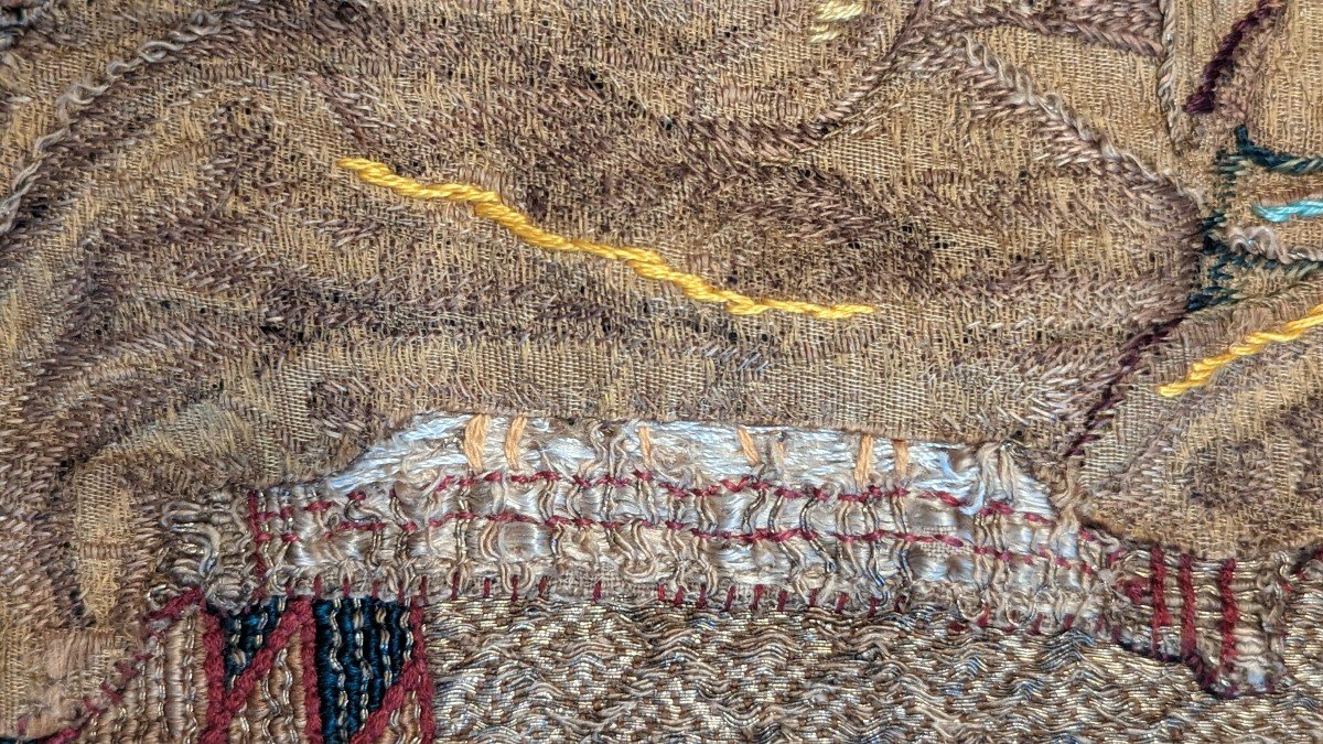 Liturgical Chaperone In St. John Embroidery Period 16th Century-photo-6