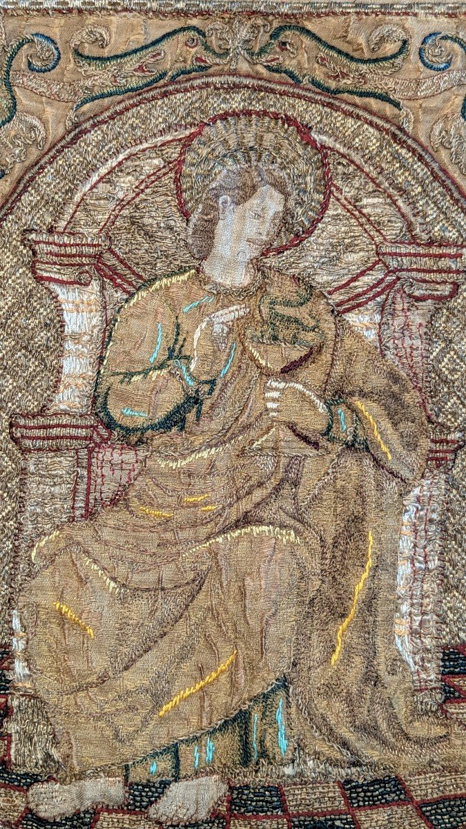 Liturgical Chaperone In St. John Embroidery Period 16th Century