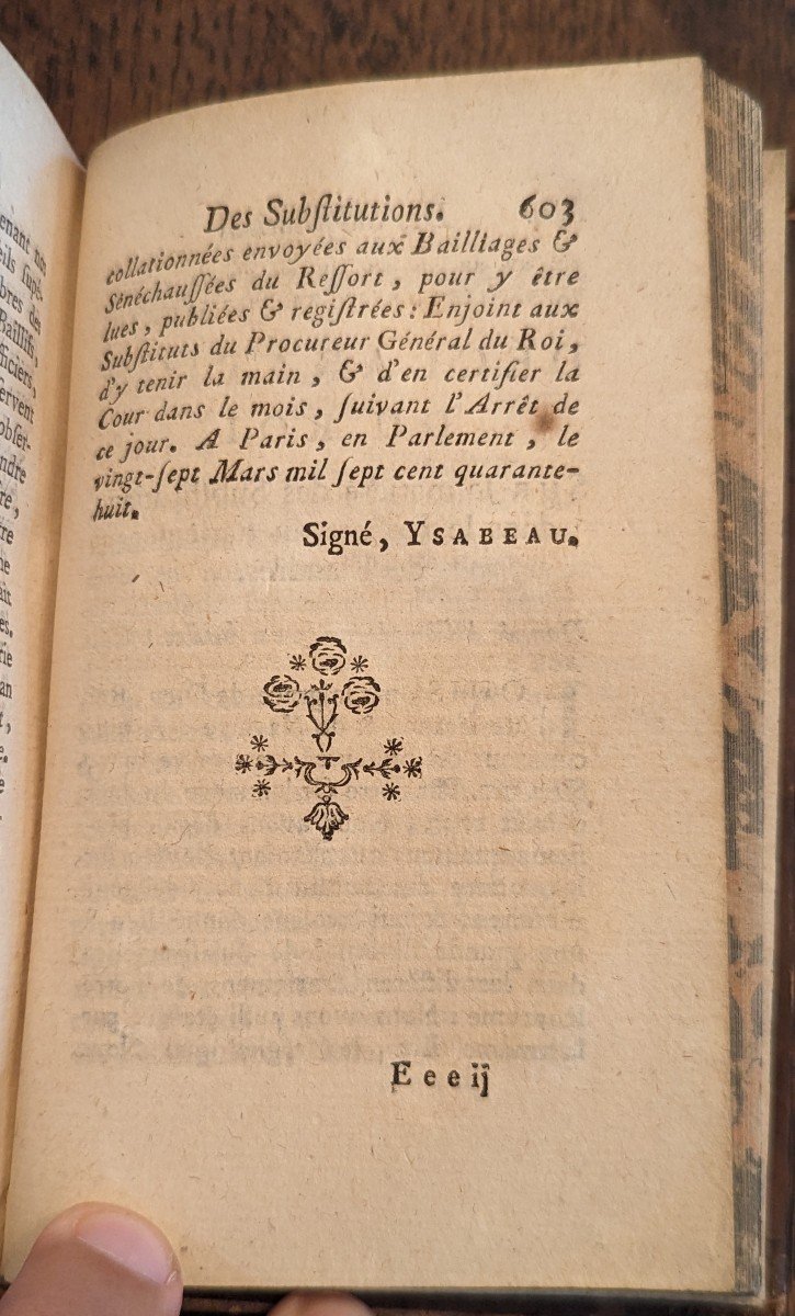 Book Ordinances Of Louis XV In Paris 1777-photo-3