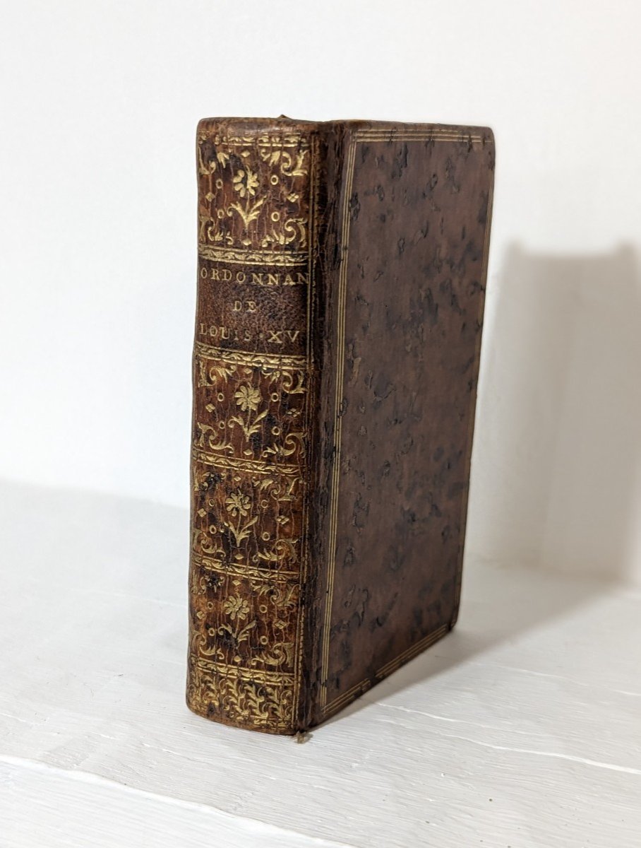 Book Ordinances Of Louis XV In Paris 1777