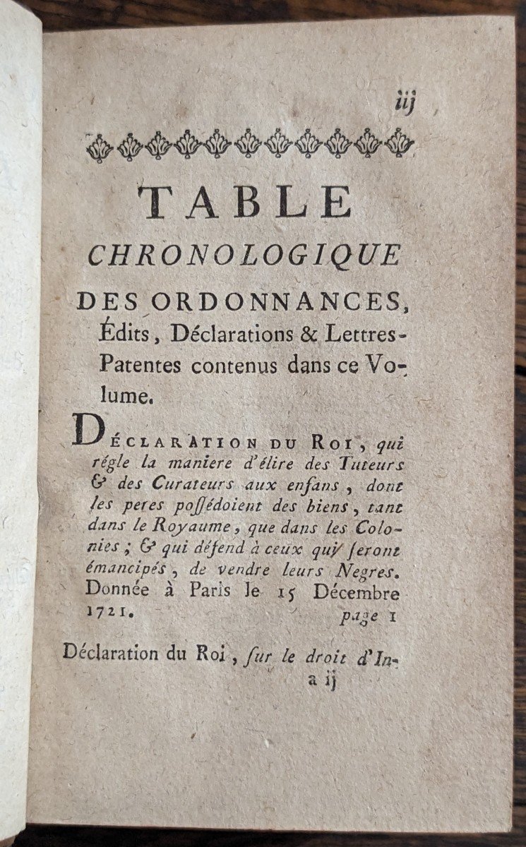 Livre Ordonnances De Louis XV à Paris 1777-photo-4