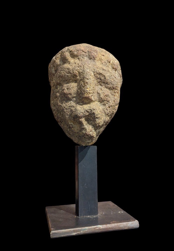 Celtic Stone Head Gallic Period-photo-4