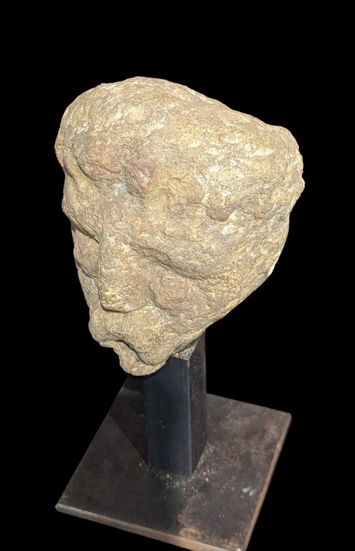 Celtic Stone Head Gallic Period-photo-2