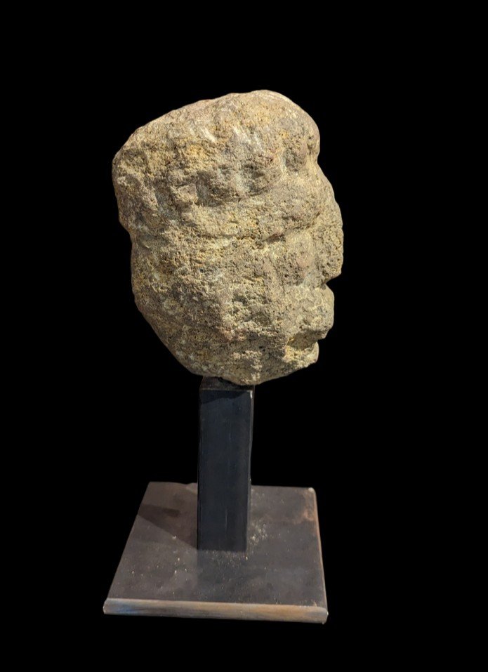 Celtic Stone Head Gallic Period-photo-3