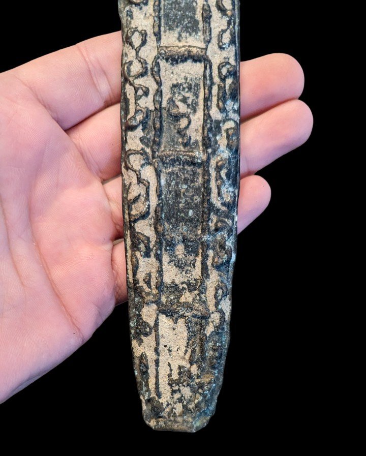 Bronze Ingot - Tiger Tongue Currency - Kingdom Of Lanchang, Laos 18th Century-photo-3