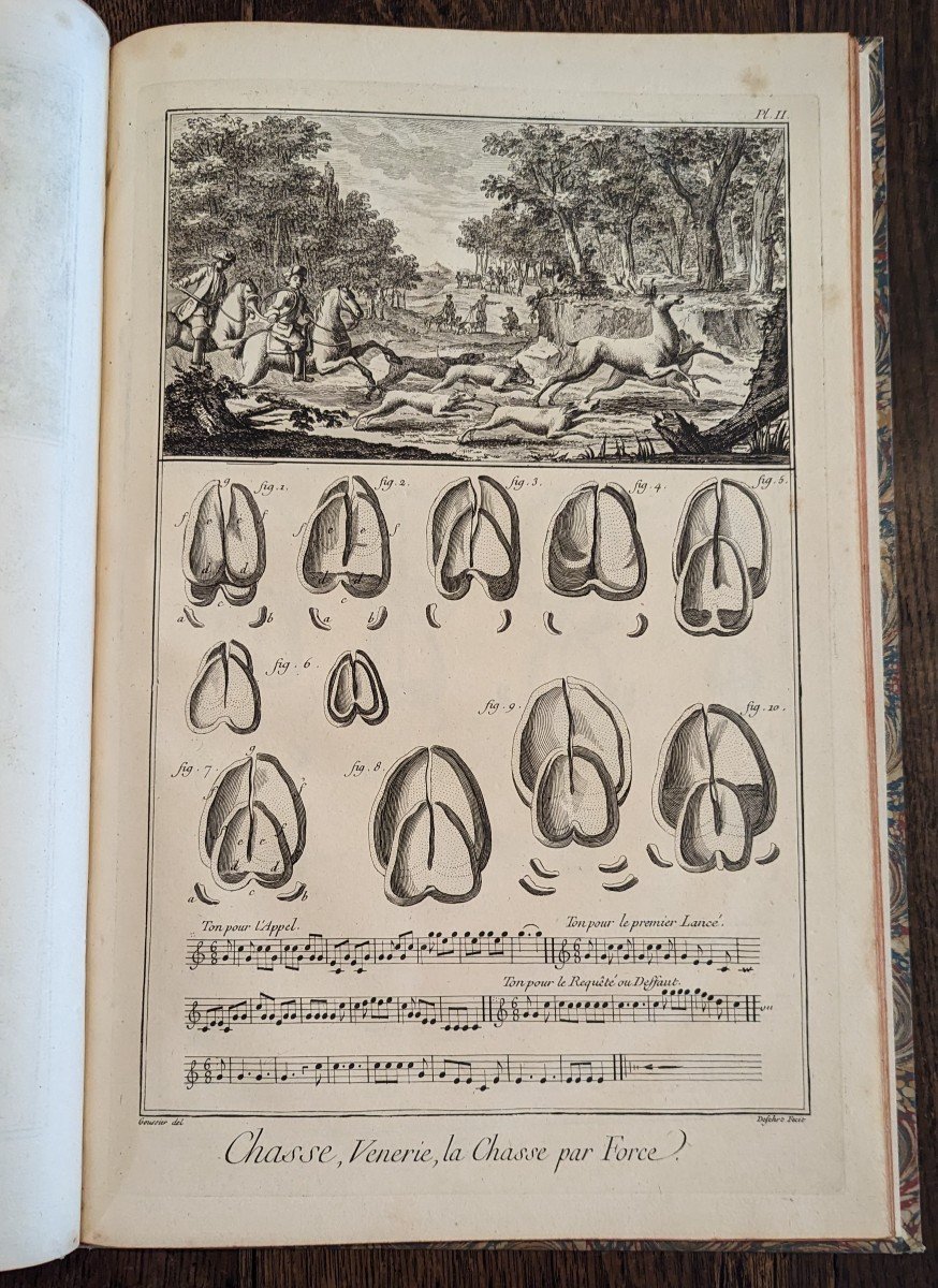 Diderot Encyclopedia - Collection Of Plates - Hunting - 1753 - Remarkable Condition-photo-3