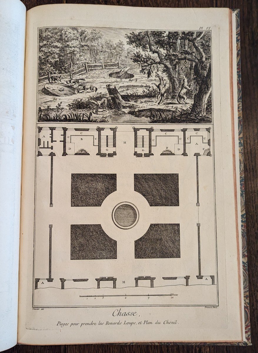 Diderot Encyclopedia - Collection Of Plates - Hunting - 1753 - Remarkable Condition-photo-6