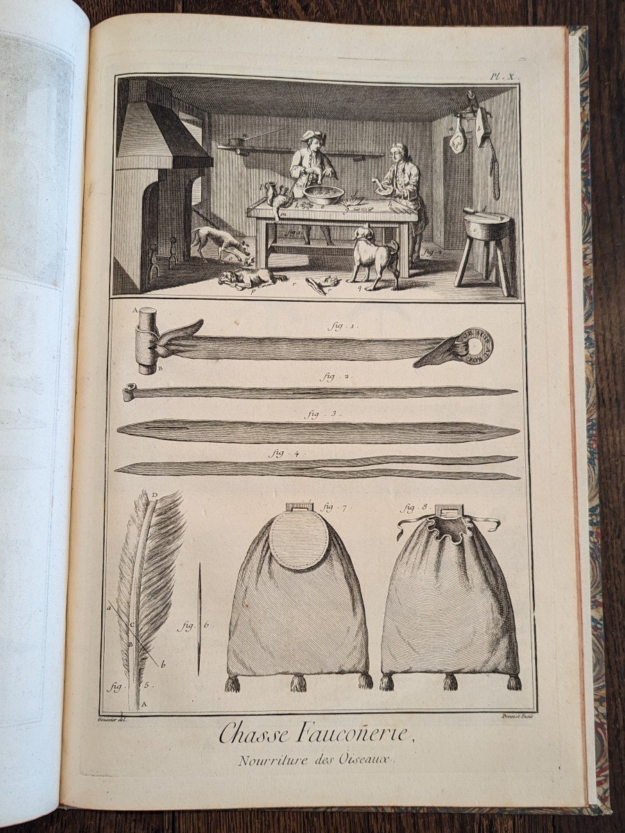 Diderot Encyclopedia - Collection Of Plates - Hunting - 1753 - Remarkable Condition-photo-8