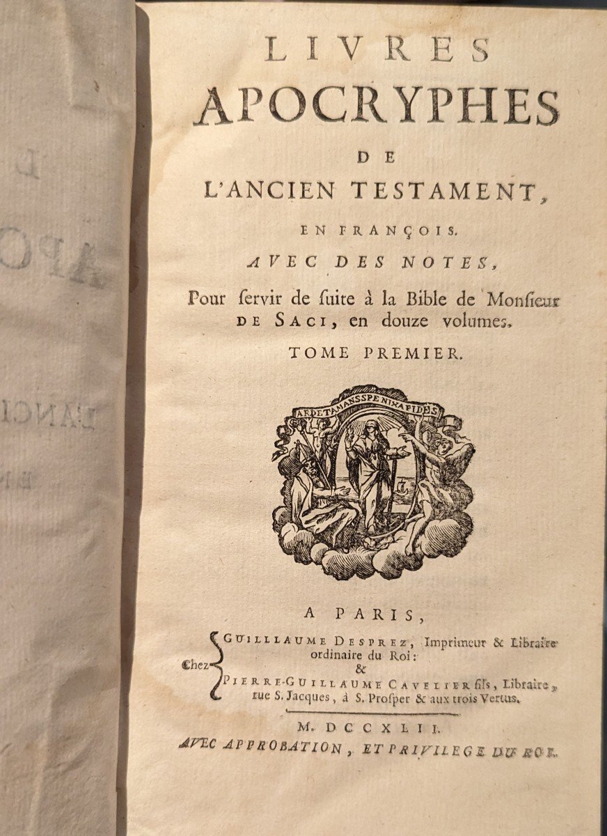 Bible De Sacy En François - 14 Volumes - Complete - 1742 - Desprez & Cavelier-photo-6