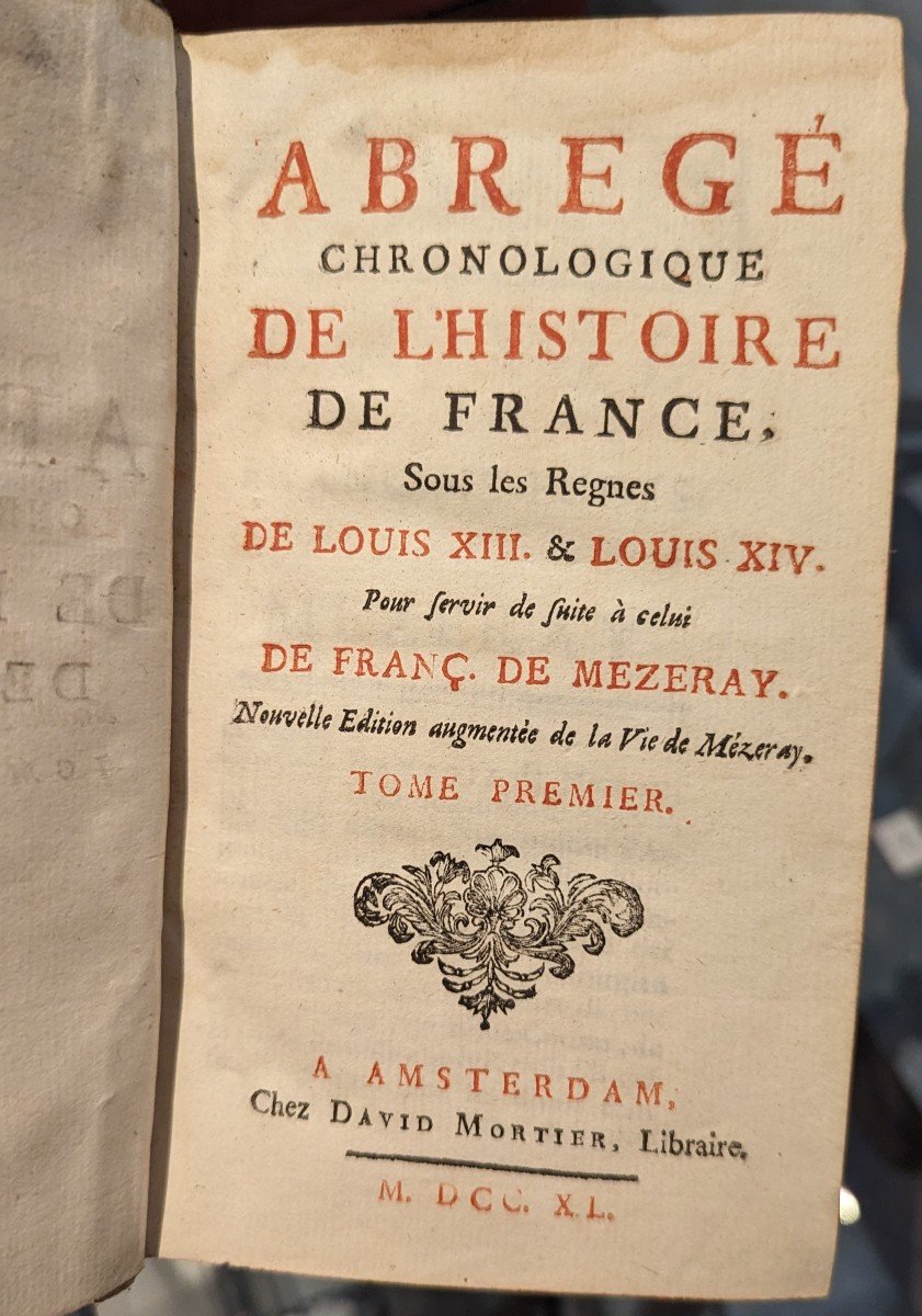 Chronological Summary Of The History Of France By Mézeray - 1740 - 13 Complete Volumes-photo-6