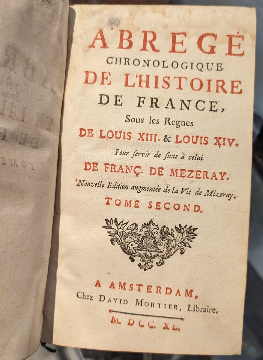 Chronological Summary Of The History Of France By Mézeray - 1740 - 13 Complete Volumes-photo-7