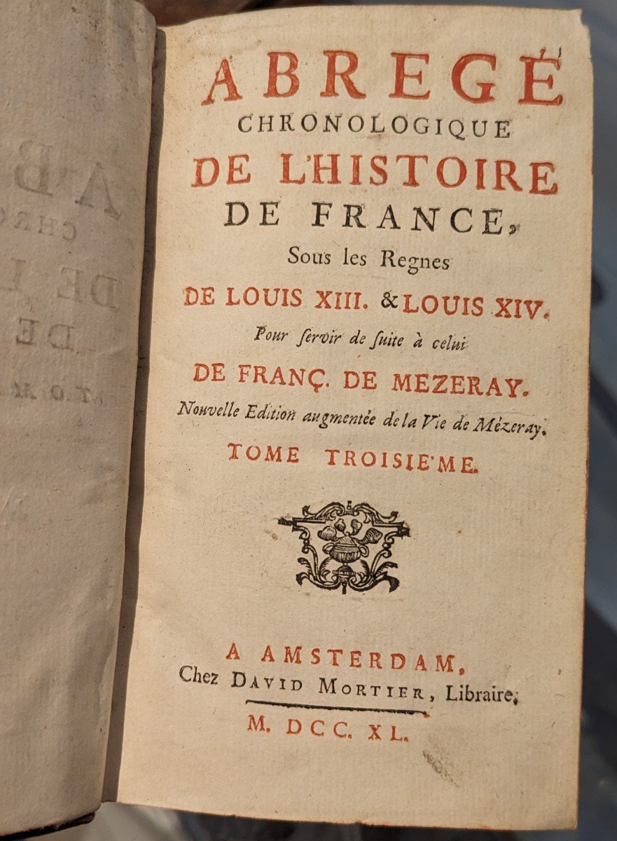 Chronological Summary Of The History Of France By Mézeray - 1740 - 13 Complete Volumes-photo-8