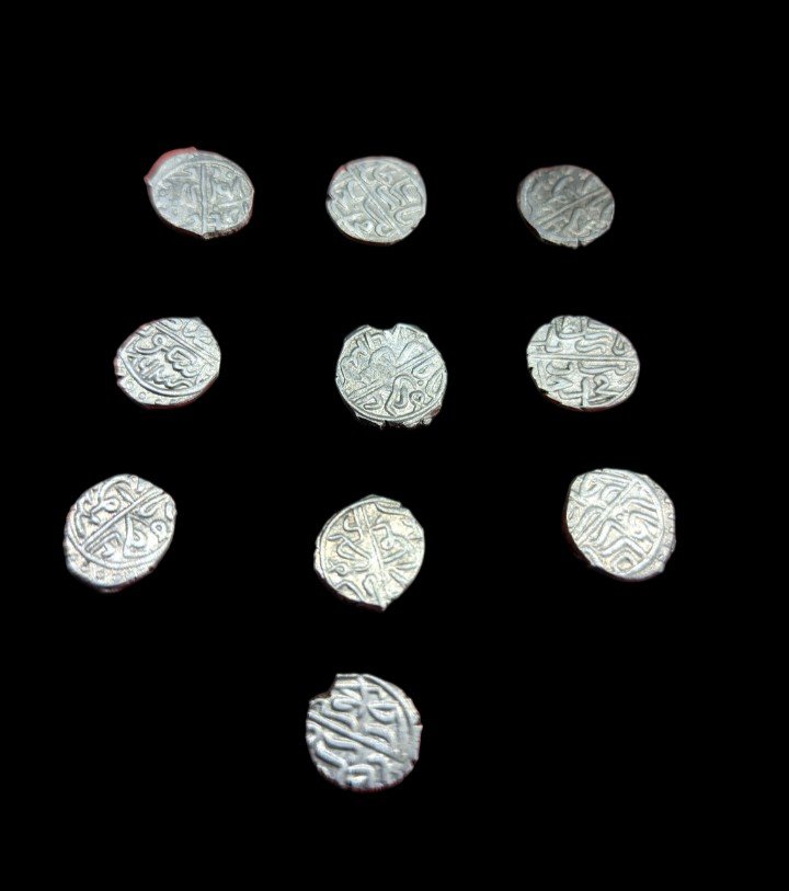 Collection Of 10 Akce In Silver - 15th 16th Century - Ottoman Empire - Numismatics-photo-2