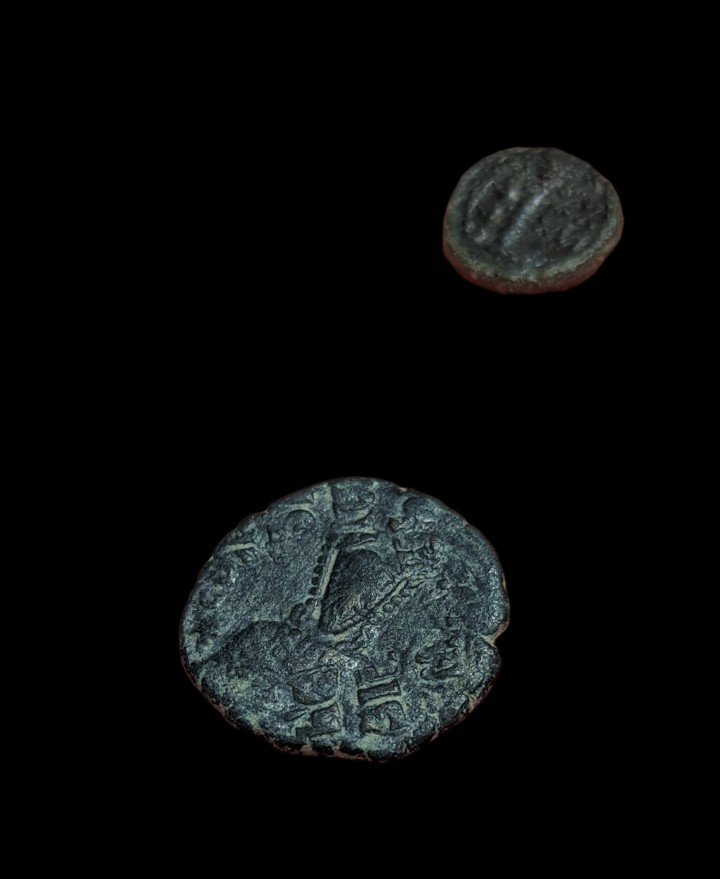 Collection De 12 Monnaies Byzantines - Bronze - Moyen âge - Ex Col. Sable - Numismatique-photo-4