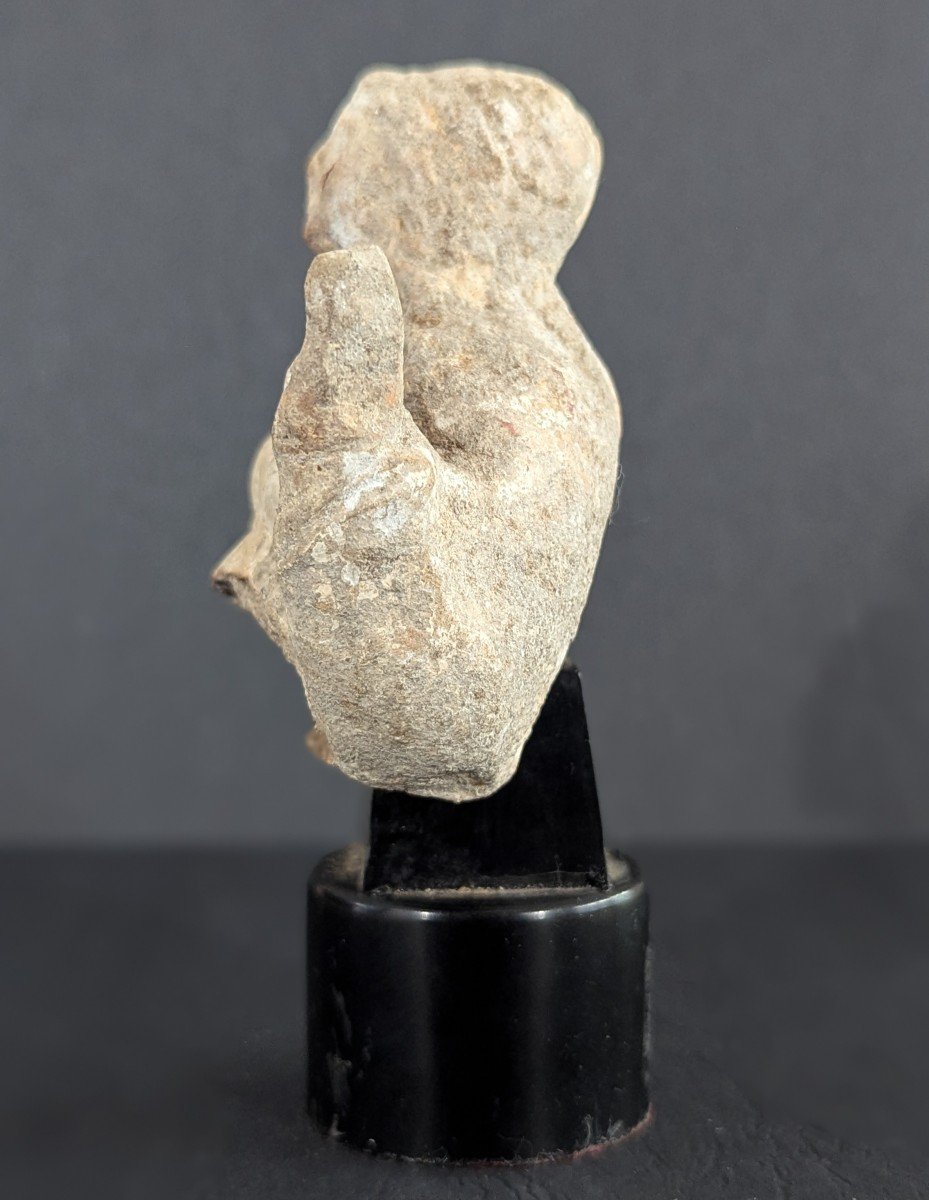 Roman Terracotta Figurine - Woman Raising Her Arm - Archeology-photo-4