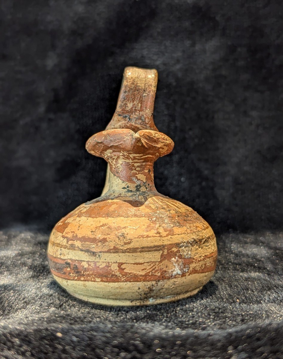 Vase Aryballe - Anse Relevée - Travail Corinthien - Grèce Antique - Archéologie-photo-2