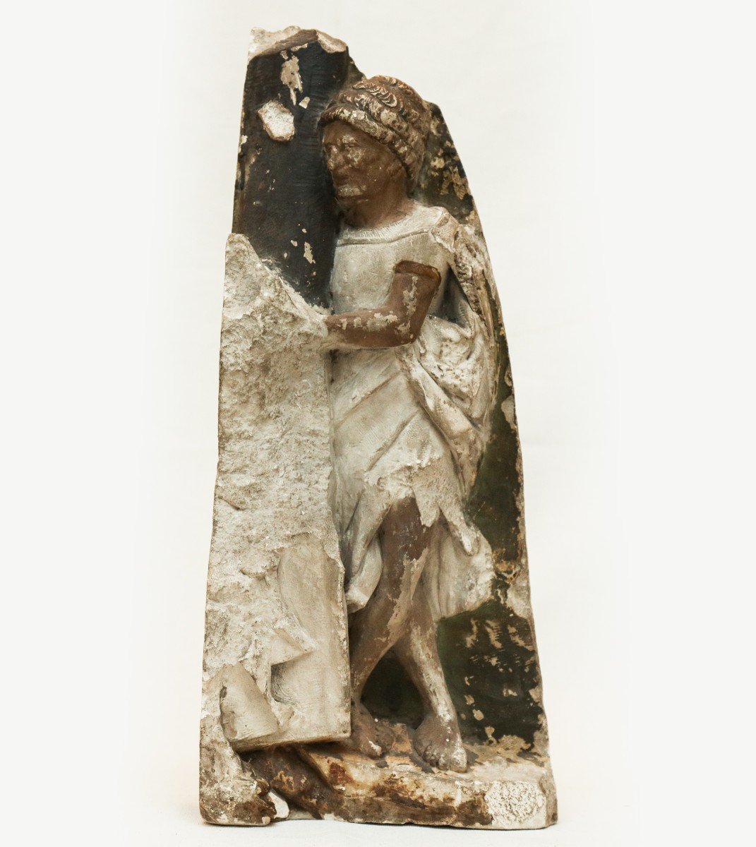 Polychrome Stone Sculpture Renaissance Period 16th Century Provenance