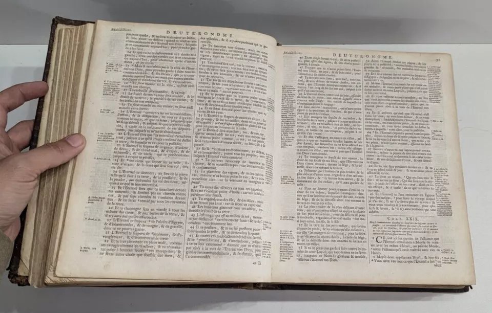 Sainte Bible - Amsterdam - Joan Blaeu - 1687 - Ancien & Nouveau Testament - 17th-photo-2