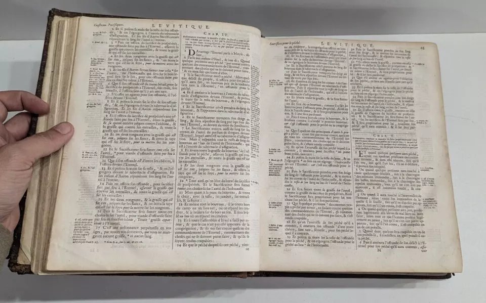 Sainte Bible - Amsterdam - Joan Blaeu - 1687 - Ancien & Nouveau Testament - 17th-photo-3