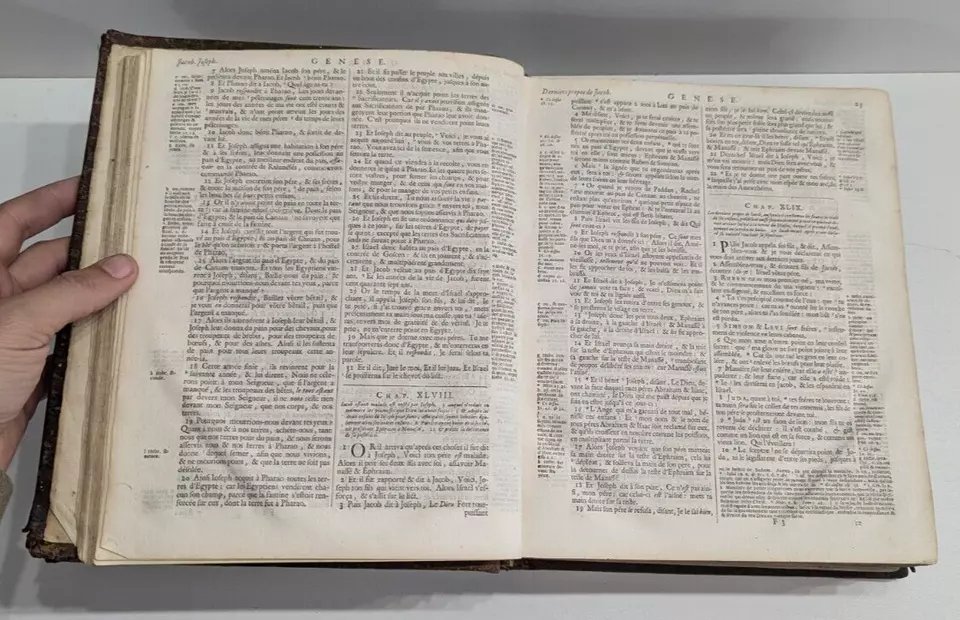 Sainte Bible - Amsterdam - Joan Blaeu - 1687 - Ancien & Nouveau Testament - 17th-photo-4